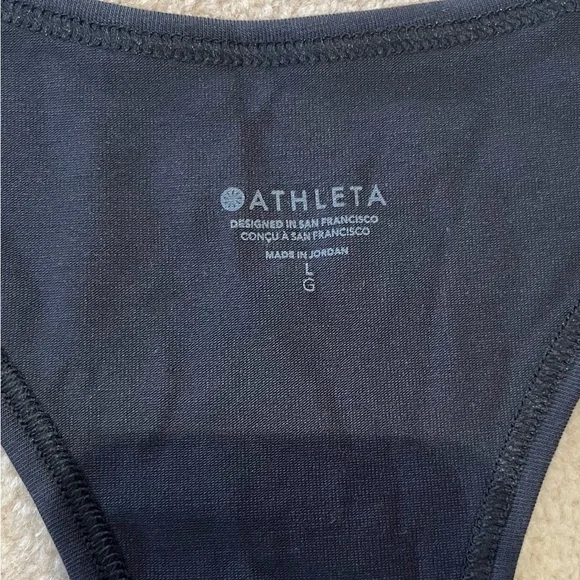 NWT - Athleta - With Ease Sport Racerback Tank - Women's - Size L - Black Color - Picture 7 of 12